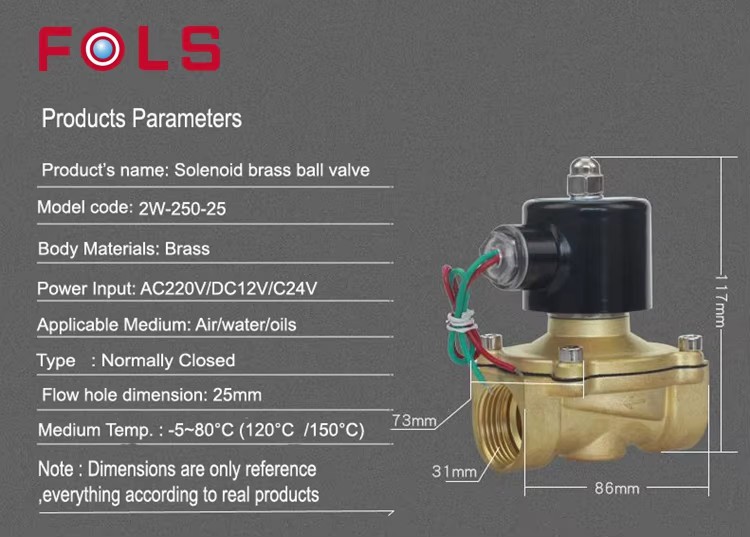 DN10 DN15 DN20 DN25 DN32 DN40 DN50 3/8 1/2 3/4 1 1.2 1.5 2 Inch 2W Normally Closed AC220V DC12V DC24V Solenoid Ball Valve