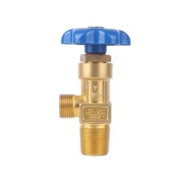 Angle Manual High Purity Helium & Argon Brass Gas Cylinder Safety Valve Factory Price