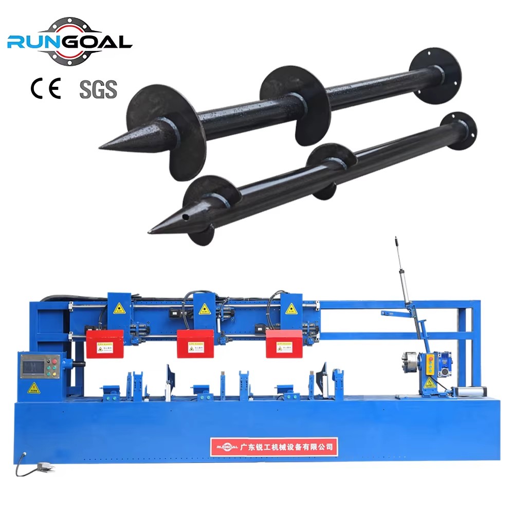 High Accuracy Helical Screw Pile Manufacture Machine Equipment