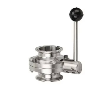Stainless Steel Sanitary Weld Pneumatic Butterfly Valve Food Grade Hygiene Grade