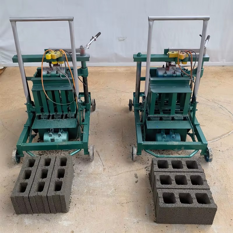 Small Construction Solid Semi-Automatic Cement Brick Machine Efficient Hollow Block Making Machinery
