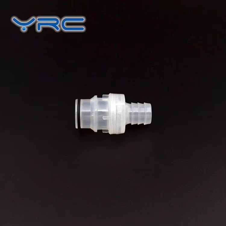 1/2" Tube Plastic Non Valved Quick Coupling Disconnect Connector Fitting