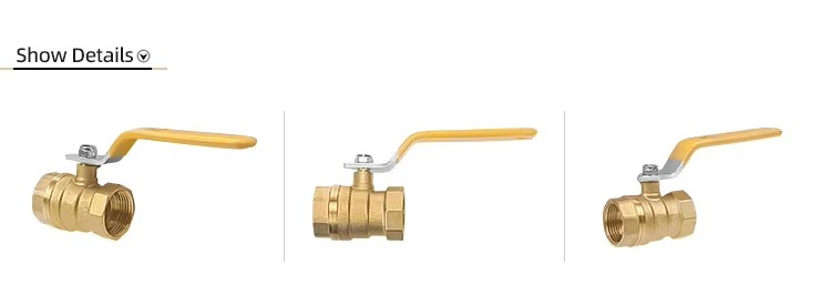 3/4 Inch Ball Valve Water Shutoff Valves Brass Ball Valves of 3/4 Inch