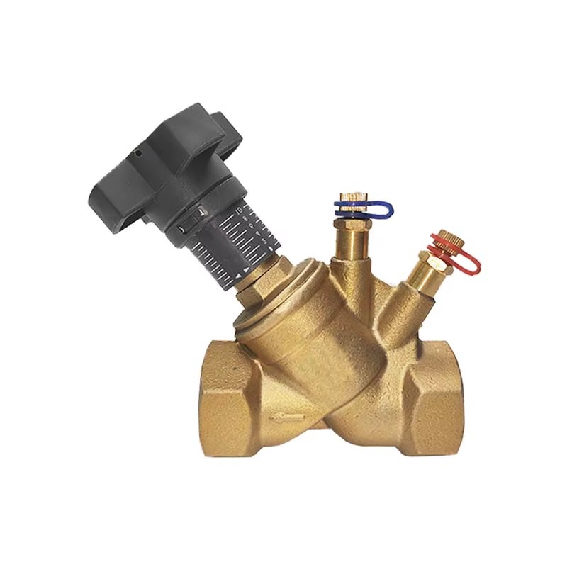 Winvall Static Balance Valve Manual Control Ball Valves Water Flow Brass Balancing Valve