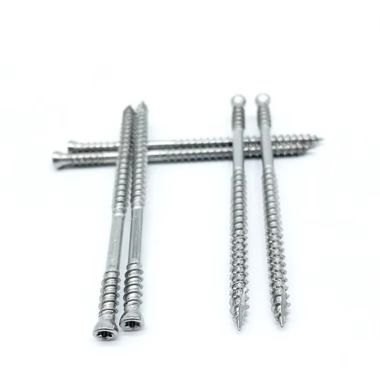Manufacturer's Torx Drive Double Thread Wood Screw Notched Hardwood Screw T25 316 Stainless Steel Trim Head Decking Screws