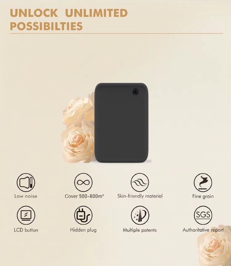 Innovative Wall-Mounted 260ml Waterless App-Controlled Aroma Diffuser for Home Hotel and Commercial Settings