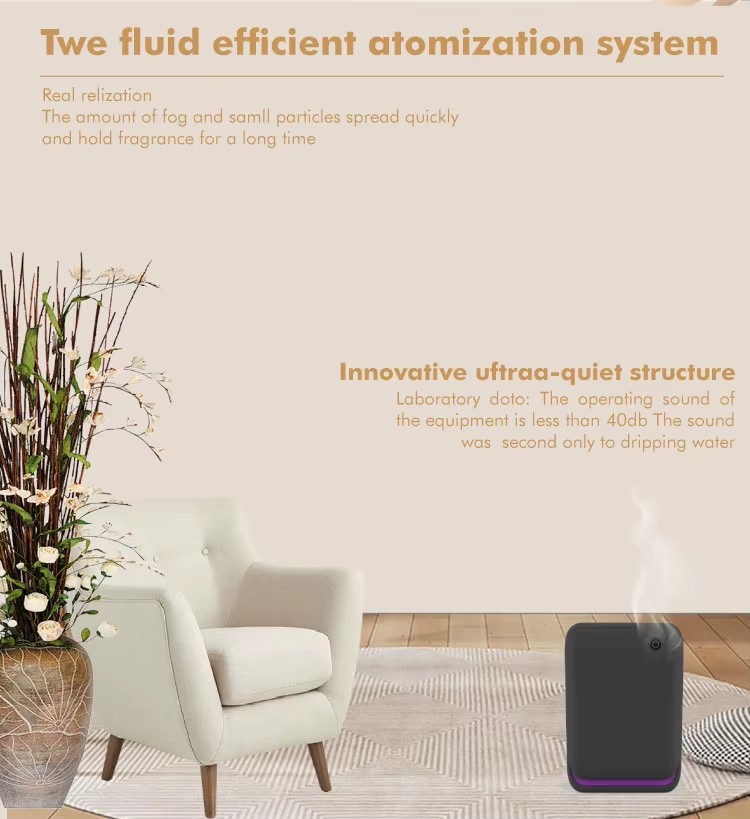 Innovative APP Wall Mounted Tiny Portable Automatic Essential Oil Scent Diffuser