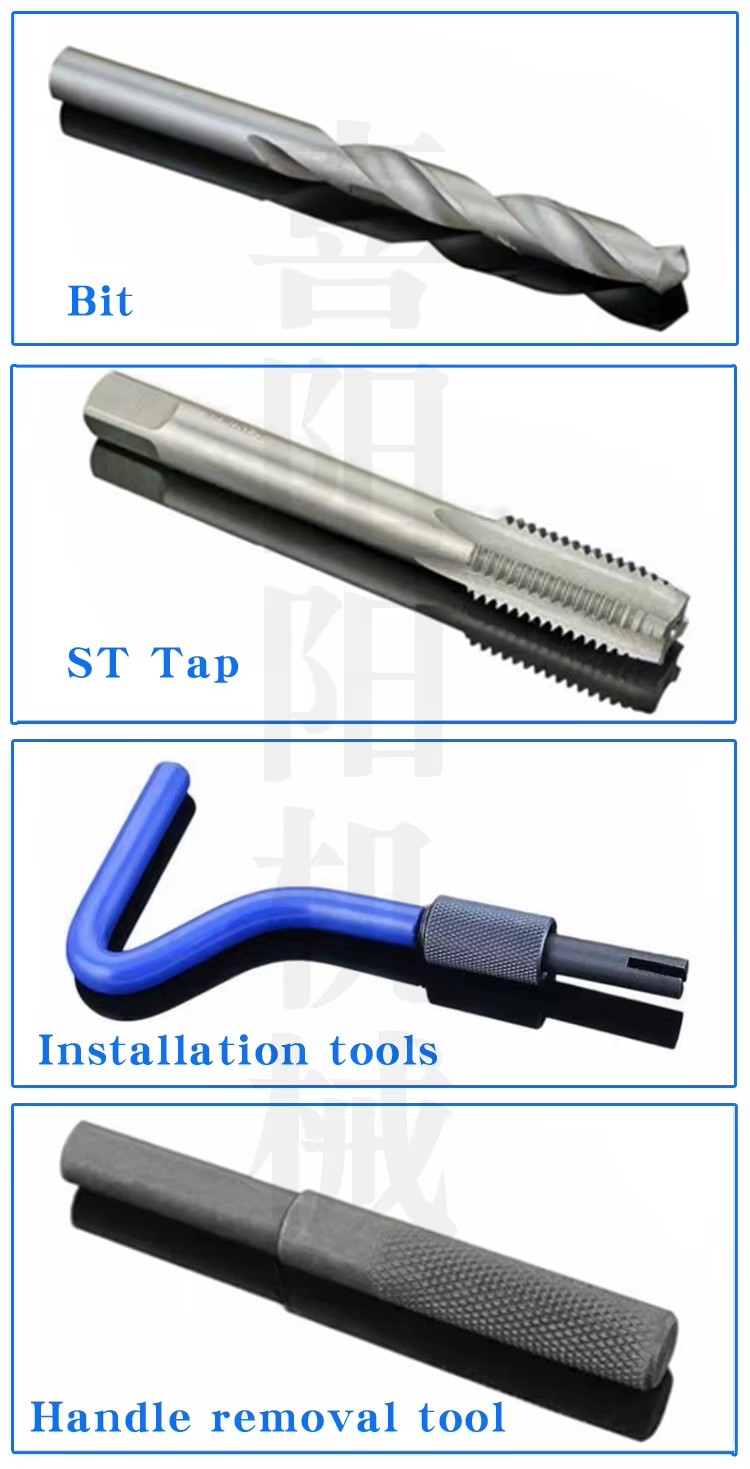 M8*1.25 Plastic Fastener Repair Kit for Damaged Threads OEM Supported 1-Year Warranty Includes Bit Hand Tools