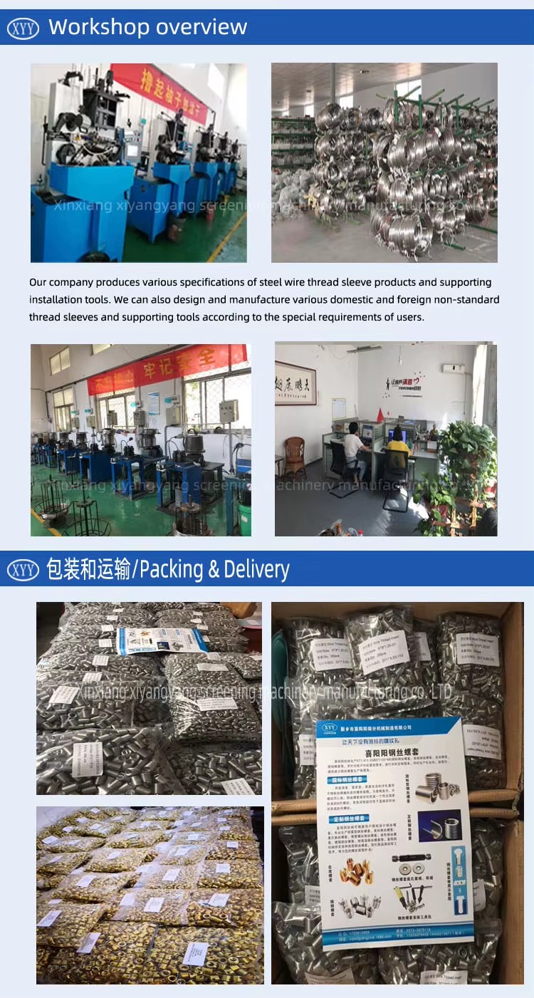 Custom Model M6*1 Steel Screw Essential Maintenance Kit Fasteners Internal Thread Repair Metric Industrial Applications