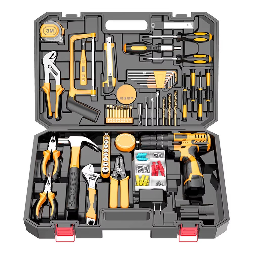 126pcs Power Tool Combo Kit with Stainless Steel Other Accessories Hand Power Tool for Repair Customized OEM Support