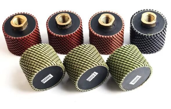 M14 Screw Connector Diamond Polishing Drum Wheel for Marble and Granite Abrasive Pad Polishing Stone
