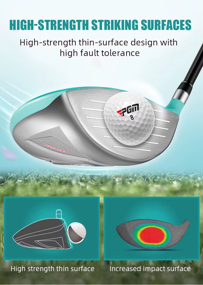 PGM LTG051 OVERSEA Right Handed and Left Handed Beginner Women Golf Clubs Complete Set with Golf Stand Bag