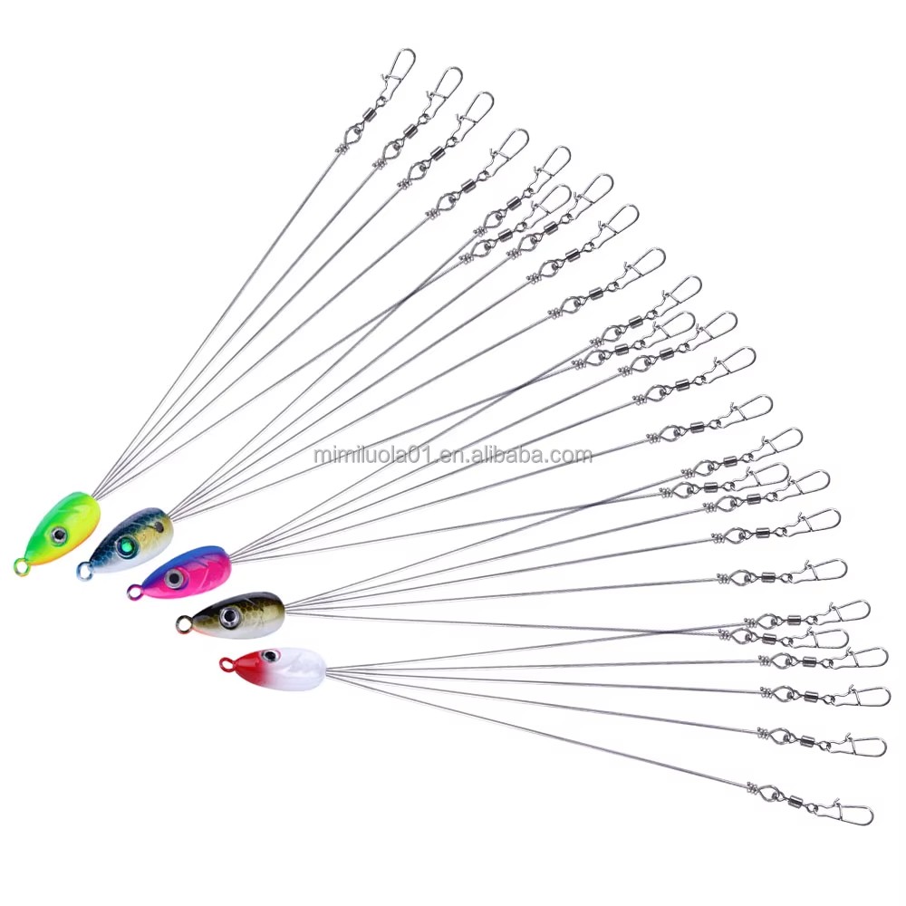 Wholesale SS101 18cm 12g Group Attack Fishing Bait Umbrella Alabama Fishing Rig with 5 Arms for Bass