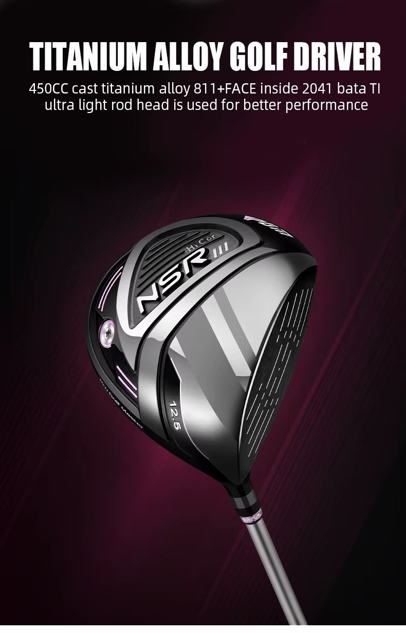 PGM LTG041 NSR 3 Right Handed High-end Professional Women Golf Clubs Complete Set with Golf Travel Bag