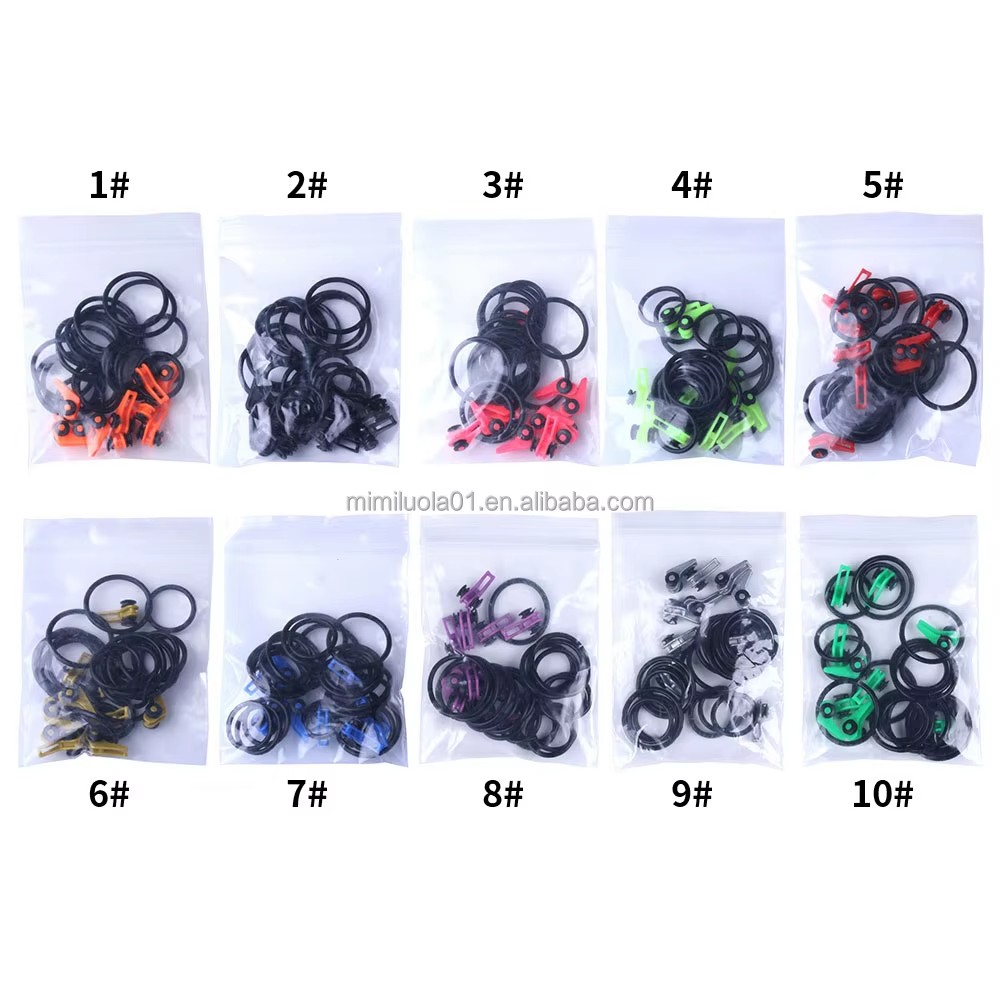 Multicolor QT009 10pcs/bag Fishing Accessary Tool Plastic Rubber Ring Fishing Rod Easy Hook Keeper Holder for Hanging Bait Lure
