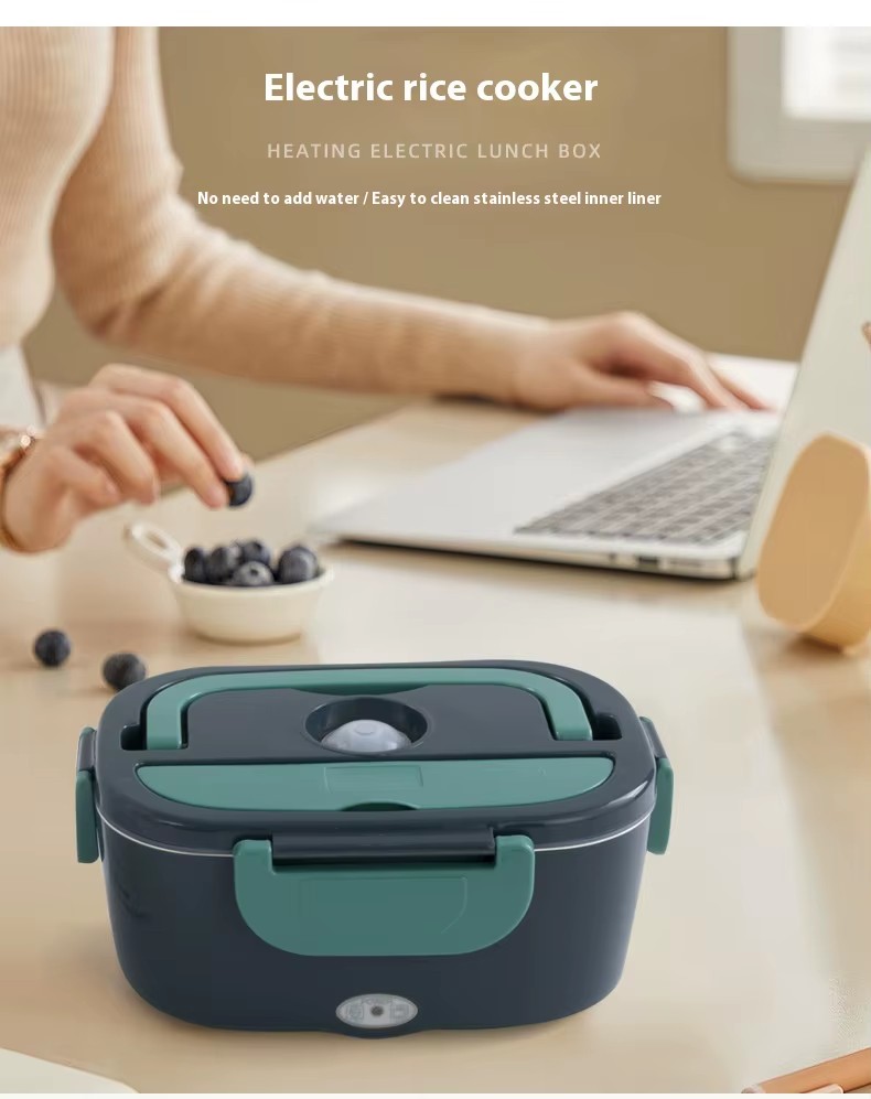 Wholesale 1.5L Stainless Steel Electric Heated Bento Container Portable Smart Food Warmer for Home Car for Carrying Lunch Boxes