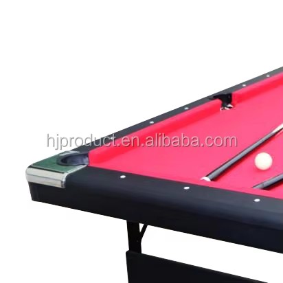 Popular MDF Material 6FT Billiards Table/Pool Table Game with Foldable Iron Legs Small Snooker Table