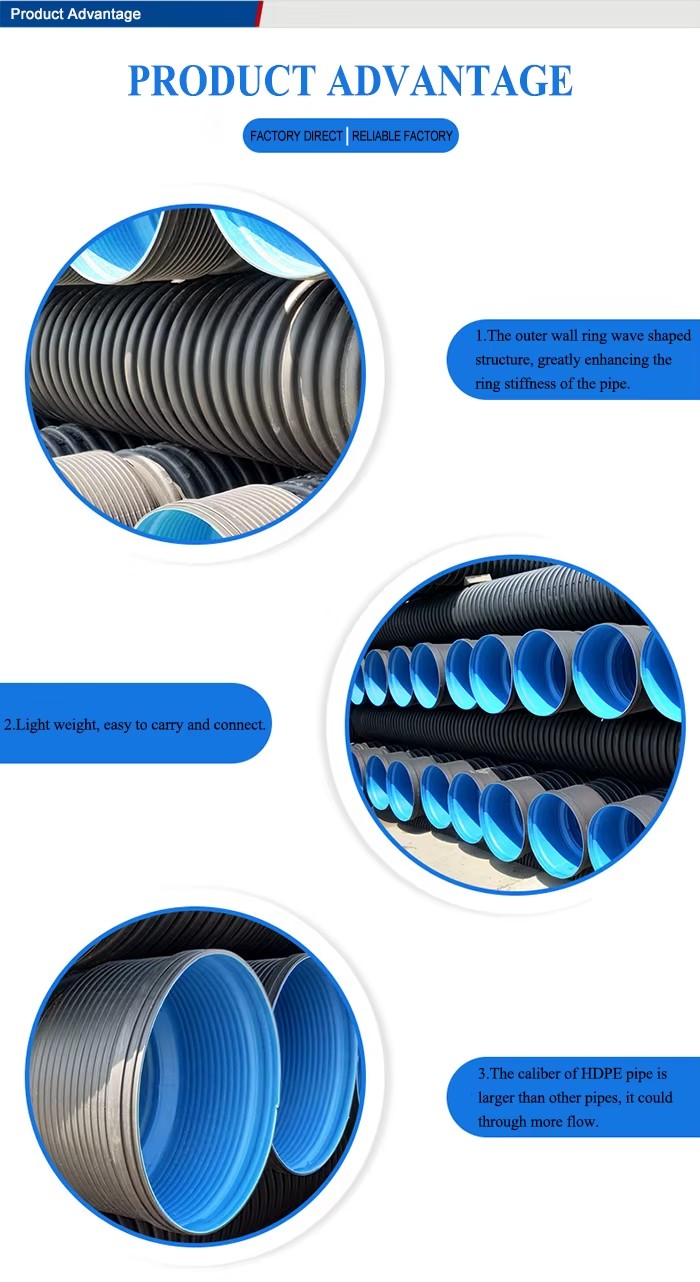 High-Density Polyethylene Pipe (Hdpe Pipe) for Drain Water