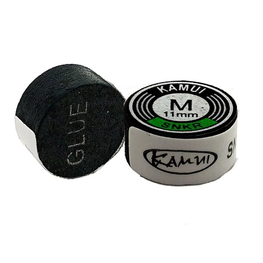 SNKR Professional Kamui Black Laminated 11mm Snooker Cue Tips Hardness M High Quality Snooker Tips