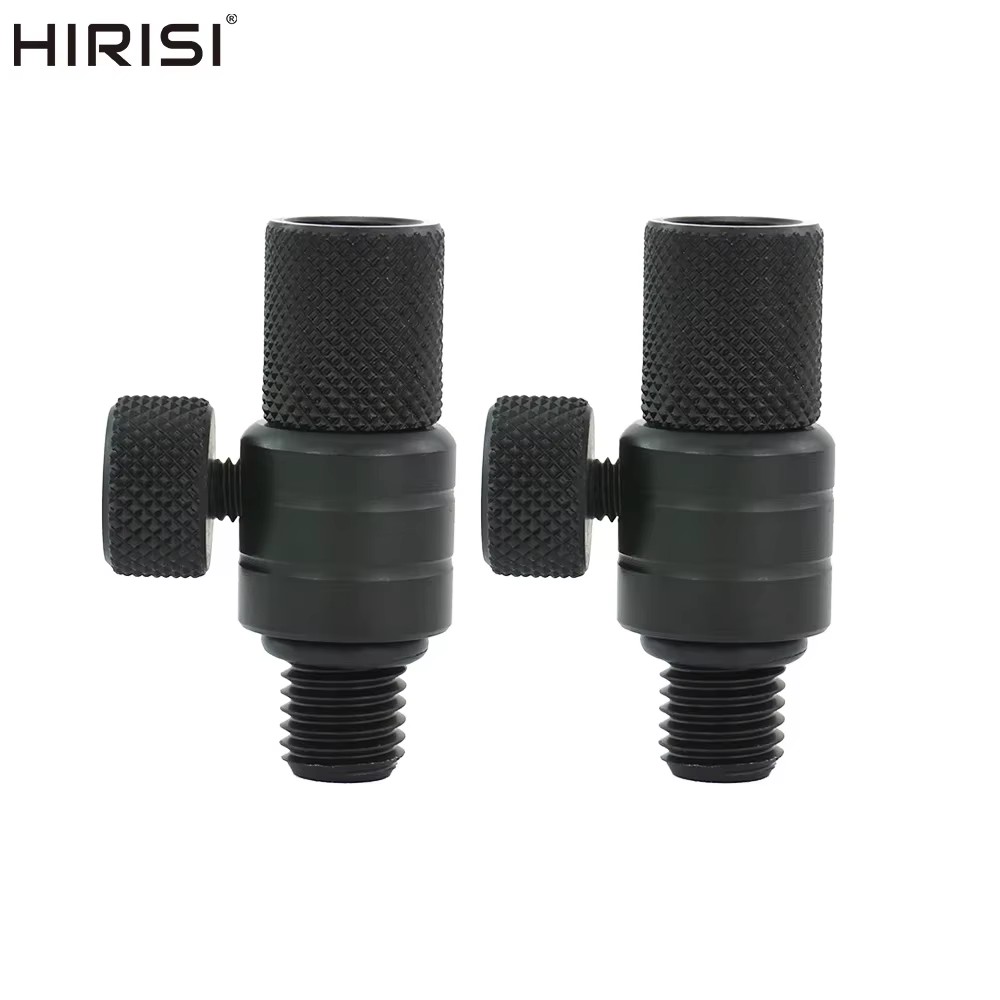 2pcs Per Pack Hirisi Carp Fishing Accessories Quick Change Connector Aluminium for Carp Fishing Alarms Rod Pod Bank Sticks AQ209