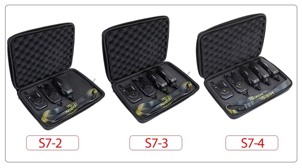 Hirisi Wireless Carp Fishing Alarm Set Waterproof Bite Alarm Indicator Carp Fishing Tackle 1+ 4 Set S7-4 Fishing Accessories