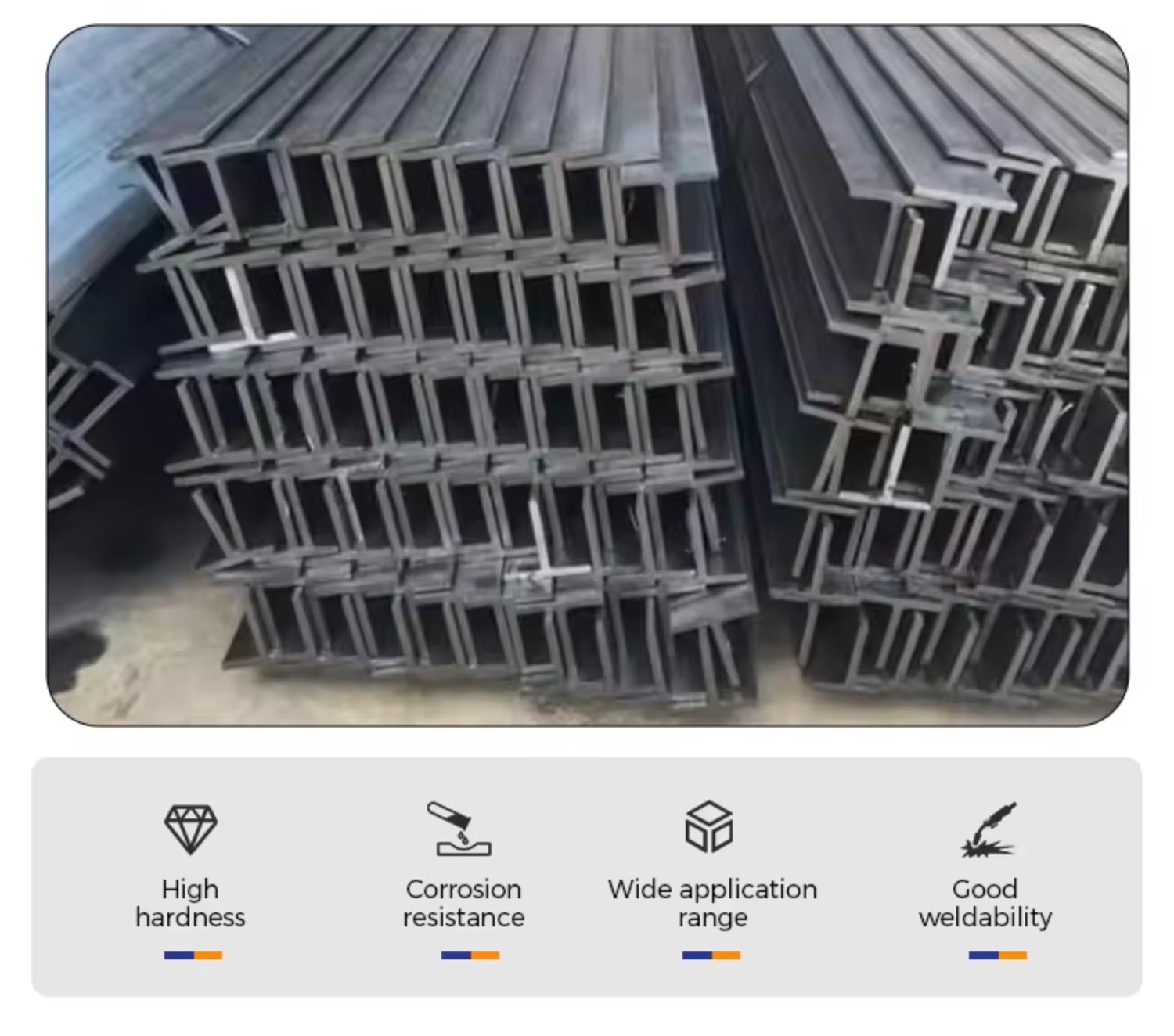 Hot-rolled Heavy T-beams Q235/Q345 Steel Structures T-bar T-shaped Steel Profile Customizable Dimensions Welding
