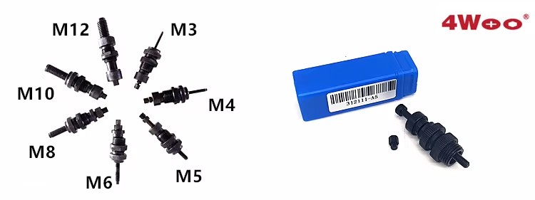 Pneumatic Rivet Gun Pneuforce air M3-M12 Hand Rivet Gun High Quality Rivet Nut Tools Heavy Duty Industrial Level
