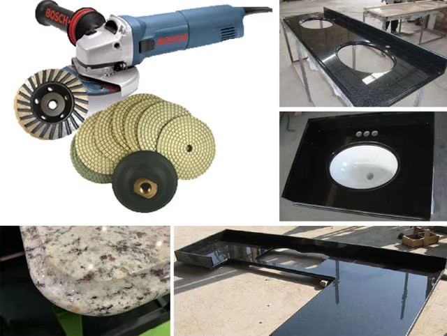 3 Step Diamond Polishing Pads (Abrasive Pad) Grit #1-#3 for Granite Concrete-OEM Customizable Wet Working Angle Grinder