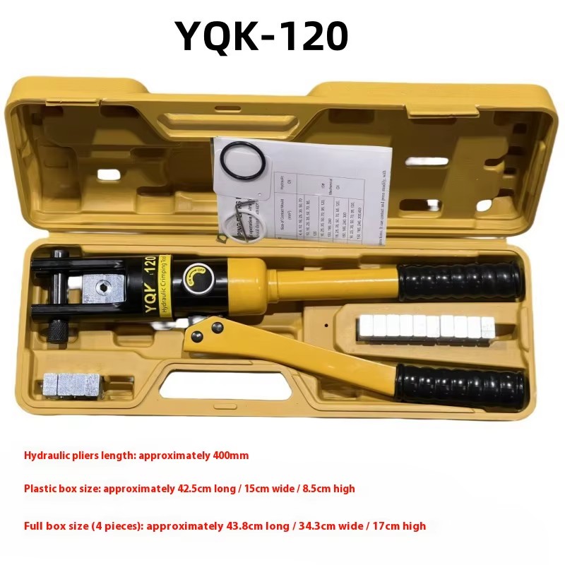 Factory Wholesale YQK-70/120/240/300 Manual Hydraulic Tools Steel Nose Crimping Pliers for Copper Aluminum Terminals Crimping