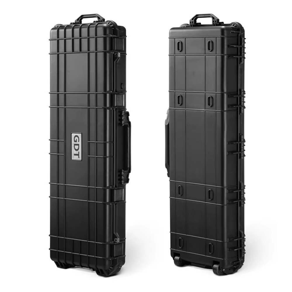 Hard Waterproof Plastic pp Portable Foam Protective case Gun Hard with Lock