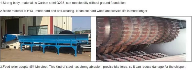 Firewood Cutting Machines Wood Chipper Cutting Forestry Wood Log Waste Chipping Wood Electric