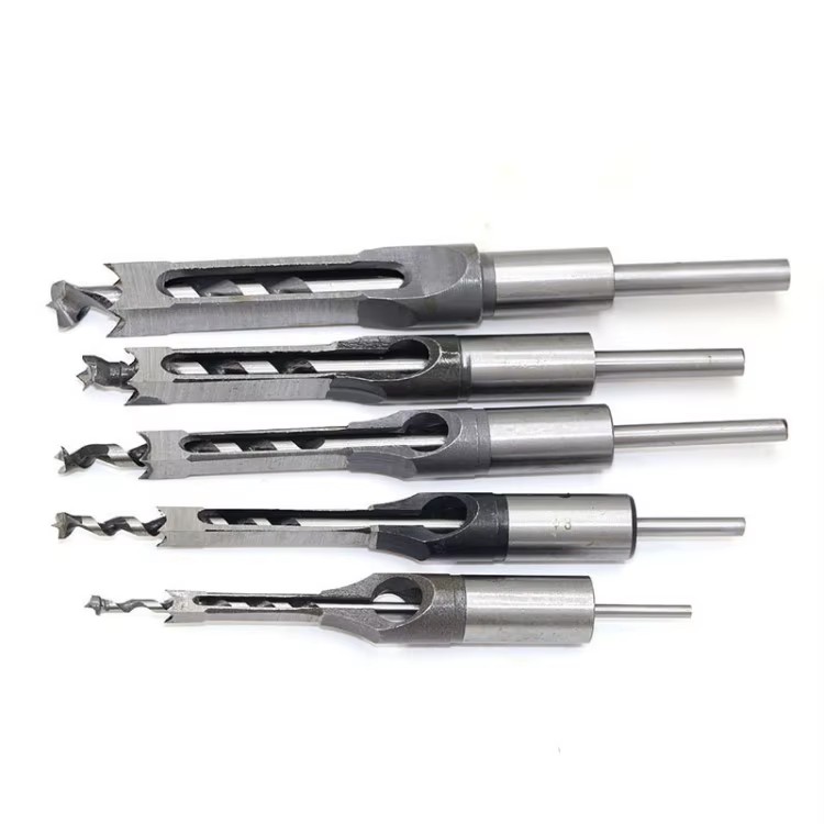 1Pcs 6-16mm Square Hole Drill Woodworking Tools Auger Mortising Chisel Drill Set Diy Furniture Square Woodworking Drill