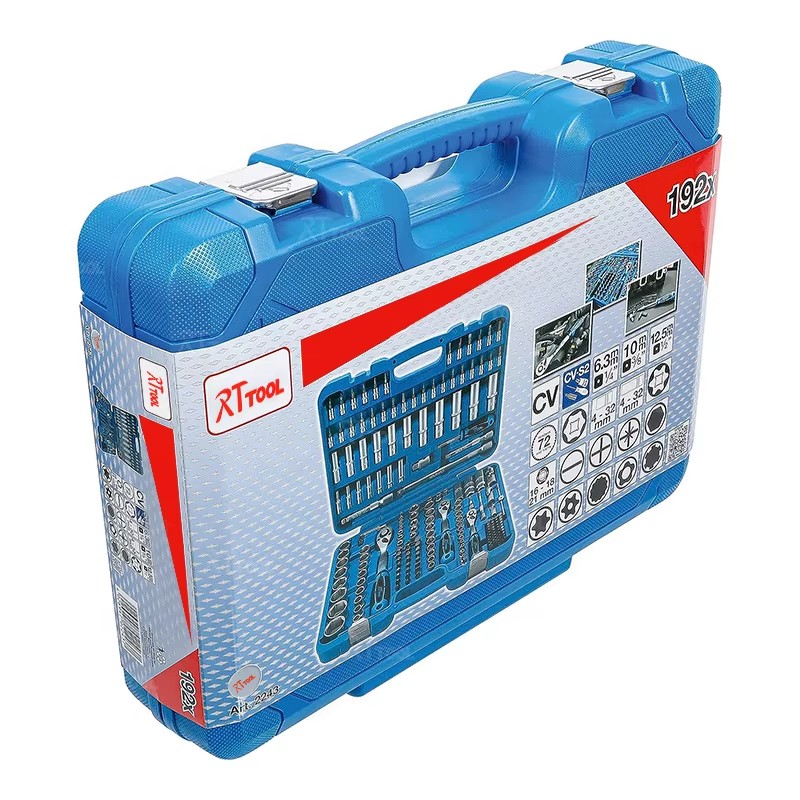Rt 192Pcs Automotive Motorcycle Tool Set Kit Home Socket Mechanic Wrench Ratchet Sockets Sets Hand Tools