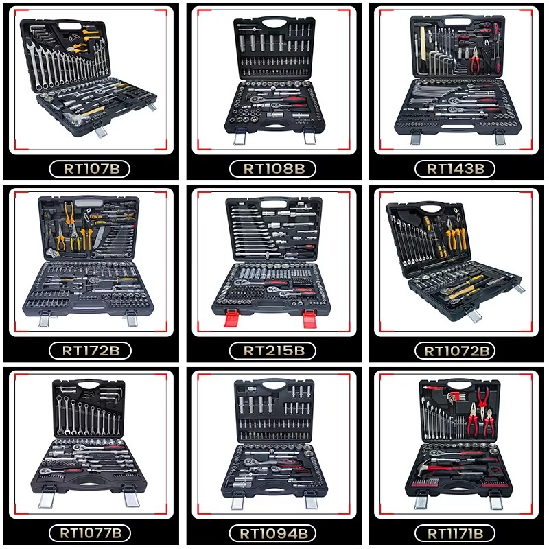 RTTOOL Combination Spanner Box Tool Kit 138pcs Wrench Socket Set