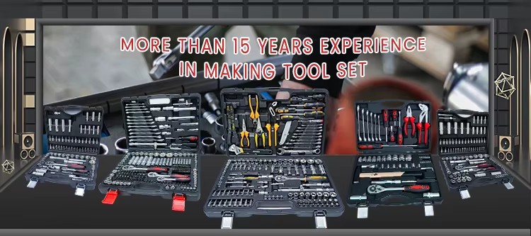 RT 172pcs Iron Chrome Plated High Quality Hand Tools Repair Tools Set and Equipment Tool Boxes