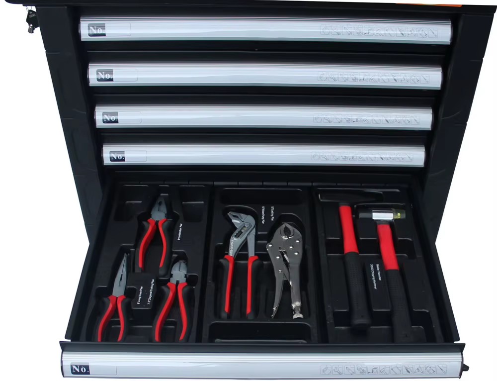 RT TOOL 472Pcs Car Repair Hand Trolley Cabinet With Tools Workshop Tools Tool Chest