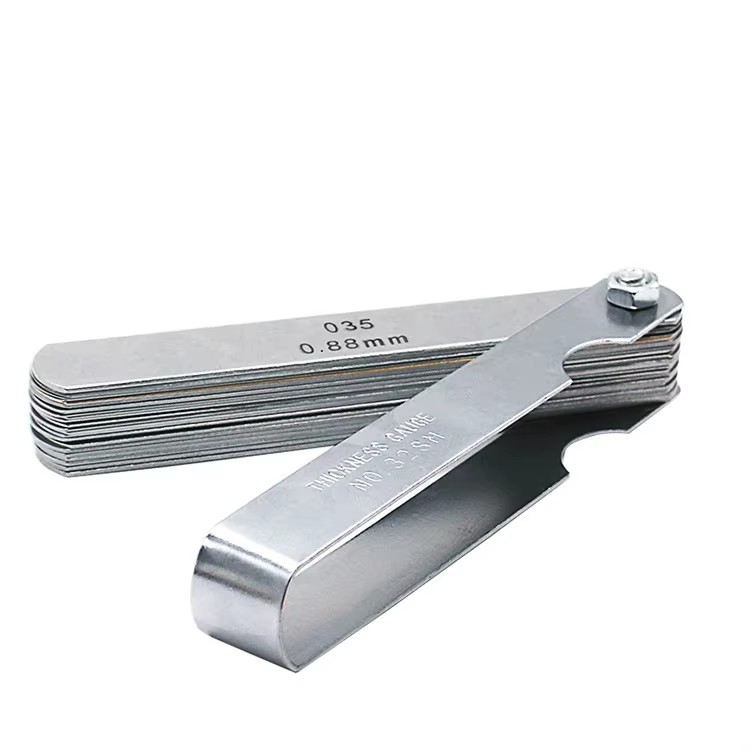 32 Blades Metric Feeler Gauge High Precision 0.04-0.88 Thickness Gages Gap Filler Feeler Gauges Measuring Tool Plug Feeler