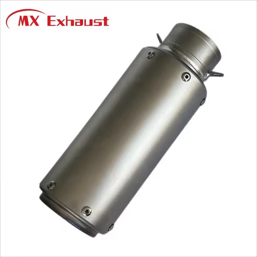 High Performance Titanium Color Motorcycle Exhaust 51mm 60.5mm Racing Exhaust Muffler