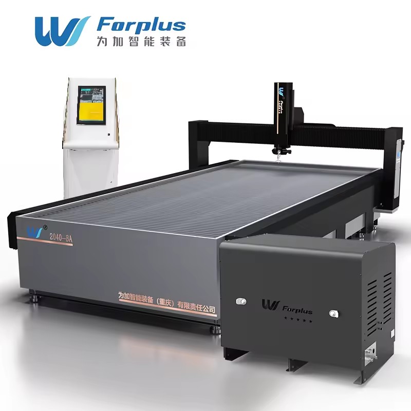 Forplus Waterjet Machine Manufacturer Desktop Water Jet Cutting Machine AC 5 Axes Water Jet Cutters