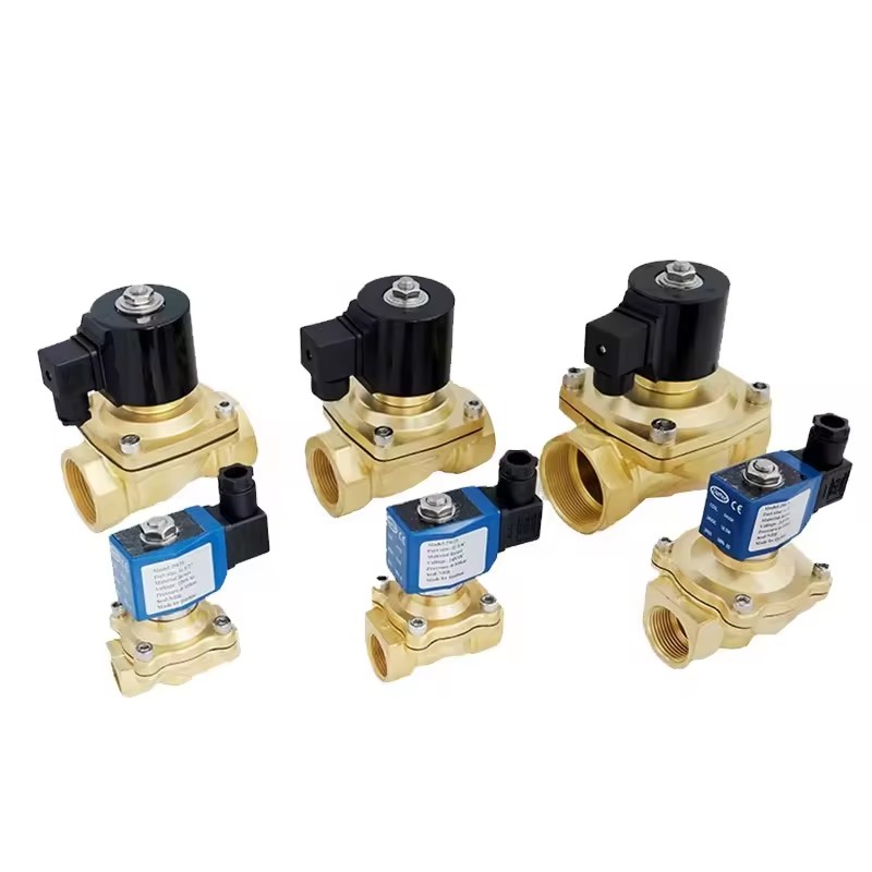 Brass Stainless Steel 0-10bar 2way Solenoid Water Valve Electric Oi air 1in 2in Normally Closed