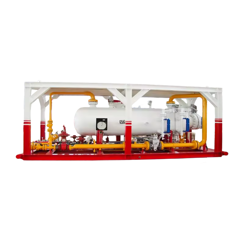 Skid Mounted Production Separator Three Phase Solid-liquid-gas Separator