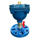 Manual Ductile Iron PN10/16 Air Release Valve Quick Brake Release Safety Structure for General Application