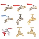 Suppliers Top Quality Full Size 1/2-1" Brass Faucet Outdoor Garden Water Tap Brass Hose Bibcock