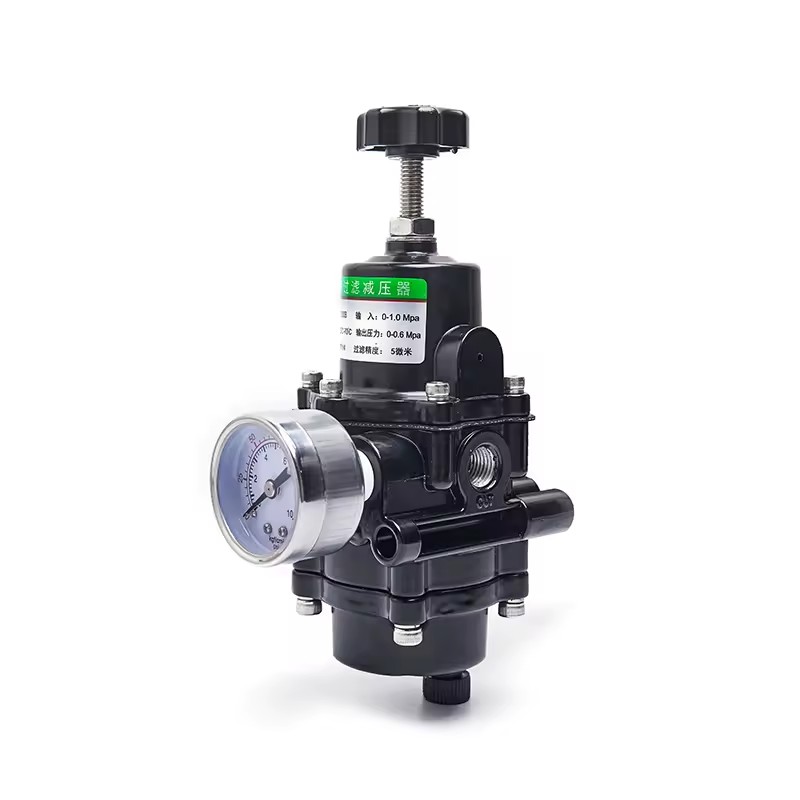 DQ Decompression Valve Positioner Air Filter Regulator YT-200B Black Aluminum Diecasting Air Filter Regulator