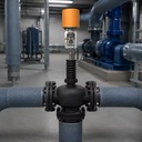 Electric Three Way Diverting Valve Bellows Stem Seal Flanged Automatic Pipeline Flow Distribution OEM Brand