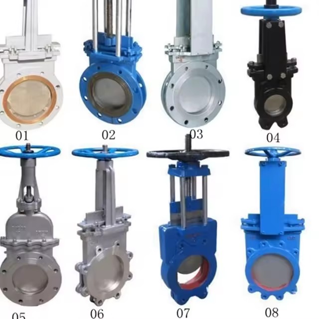 PN16 Stainless Steel Body Cast Steel Metal Seat Manual Knife Gate Valve
