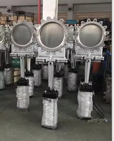 DN150 6INCH Pneumatic Stainless Steel 304 Knife Gate Valve