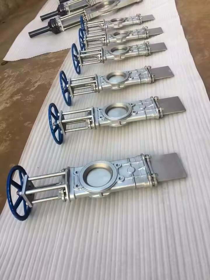 Manufacturers Stainless Steel O Port Going Through Conduit Knife Gate Valve