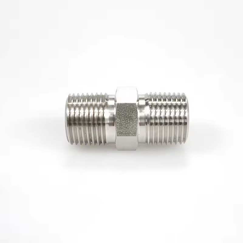 316 Stainless Steel 1/16 Inch to 2 Inches Pipe Fittings NPT ISO BSP Threads Male Hex Nipples