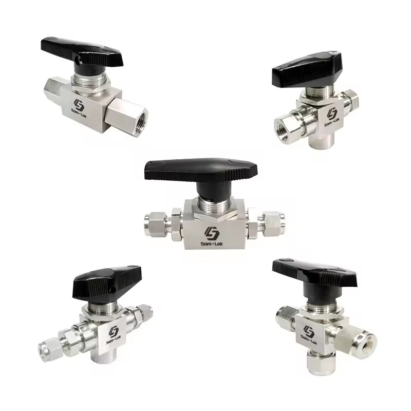 Stainless Steel 316 Hydraulic Manual Ball Valve with Female NPT Instrumentation Thread for Gas Media OEM Customization Supported